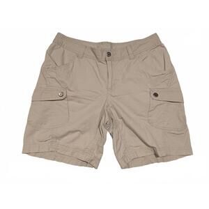 Columbia AL4020 Cargo Hiking Utility Shorts Tan Lightweight Womens Size 8 32x7